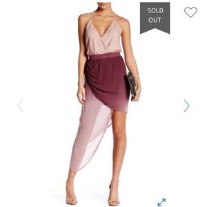 Young Fabulous & Broke Asymmetrical Ombre Skirt